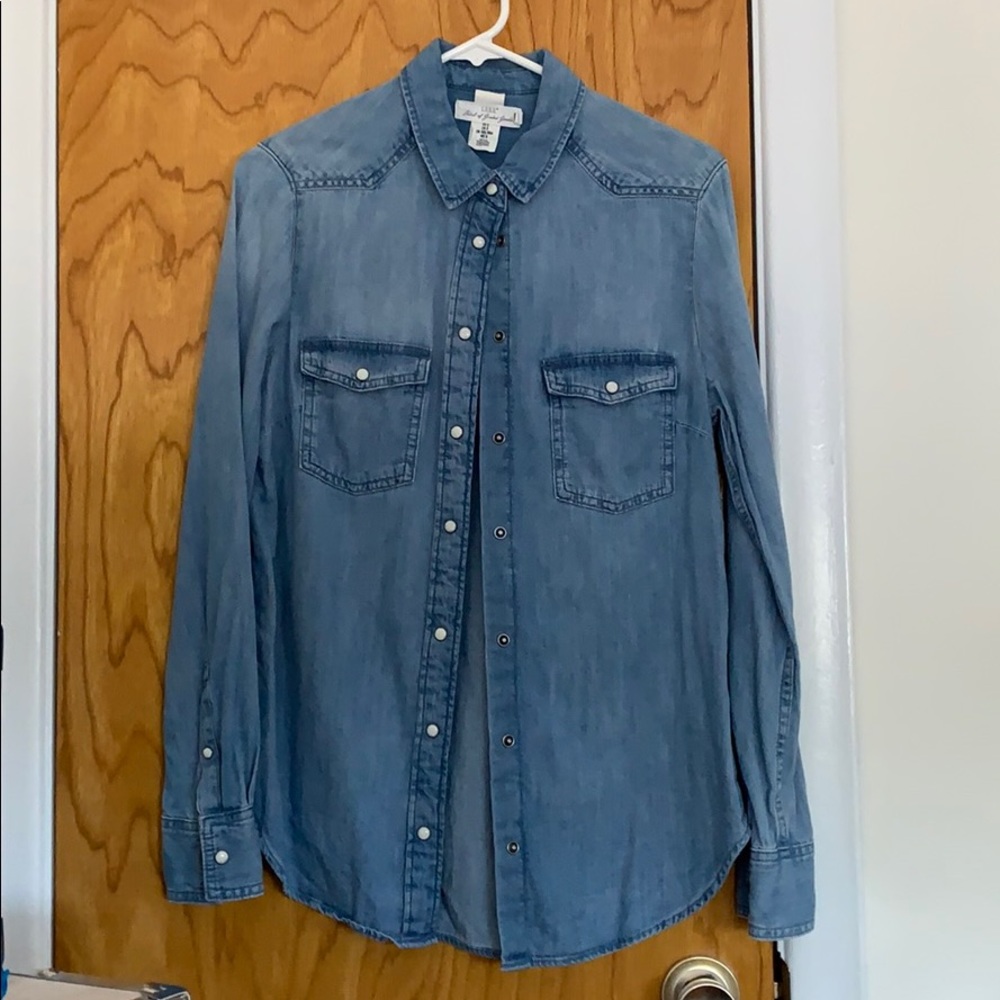 H&M jean shirt NWOT